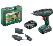 Taladro/atornillador inalámbrico Bosch - UniversalDrill 18 (Se suministra con 2 baterías de 18V-1,5Ah + cargador + maletín de transporte)