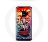 Coque pour Samsung Galaxy S9 Plus Stranger Things Teaser Saison 4 Affiche Personnages Art