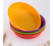 Molde de silicona para tartas con capas de arcoíris, redondo, resistente a altas temperaturas, para horno de cocina y hogar. as picture rojo