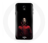 Coque pour Samsung Galaxy S5 La casa de papel Masque Fond Noir
