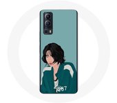 Coque Vivo Y72 Squid Game Kang Sae Byeok Fanart dessin de visage