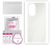 apgo MATTE Protective Skin Sticker for the back compatible with Honor 50 Pro, Wrap Film, Hydrogel Film, Flexible, Soft TPU with positioning layer easy