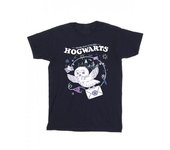 HARRY POTTER Camiseta con letra de búho de Hogwarts para hombre L azul marino