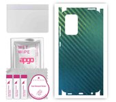 apgo Protective Skin Sticker for the back+sides compatible with Samsung Galaxy A52 4G, Full Wrap Film, Foil, Vinyl - Pattern Carbon Chameleon CAKA1