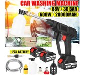 88V 3000W inalámbrico coche lavadora pistola de agua de coche de presión pistola de agua para lavado portátil lavadora de alta presión de espuma con 2 uds batería Without Battery