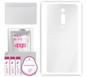 apgo Ultra Clear Protective Skin Sticker for the back compatible with Xiaomi Redmi K20 Pro Premium, Wrap Film, Hydrogel Film, Flexible, Soft TPU with