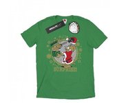 Tom And Jerry Mens Christmas Surprise T-Shirt L blanco