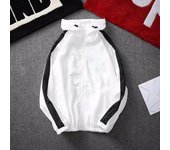 Chaqueta con capucha y cremallera para hombre, con protección solar, de manga larga, suelta, a prueba de salpicaduras, fina, para ciclismo, viajes al aire libre, protección solar, anti-UV L negro