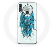 Coque pour Huawei p30 lite Attrape Rêve Bleu Fond Blanc