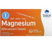 Tabletas efervescentes de magnesio Trace, sabor naranja, 8 tubos de 10 tabletas cada uno