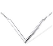 Les Trésors De Lily [R4228] - Collier Argent 'Cléopatra' argenté (rhodié) - 30x20 mm plata