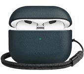 Etui Uniq Terra Na Airpods 3 Gen. Genuine Leather Niebieski/Nautical Blue