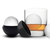 Molde redondo de silicona para hielo de 6 cm, para whisky, cubitos de hielo, molde redondo para cocina, bandeja para chocolate, herramientas para bolas de hielo, barra