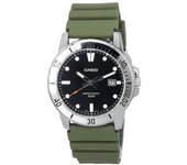 Casio Standard Analog Resin Strap Black Dial Quartz MTP-VD01-3E MTPVD01-3E Reloj Hombre negro