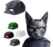 Máscara de murciélago, gato y vengador, accesorio para disfraz de cosplay, telaraña negra, para gatos y perros. Green-12cm