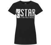Flash TV Mujeres/Damas STAR Laboratories Camiseta 2XL negro