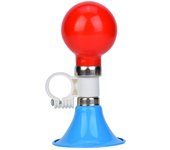 Timbre de advertencia para bicicleta de niños, de metal y goma, con sonido fuerte, para niños y niñas. (azul) rojo