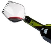 Bouchon de Bouteille - Verre - Forme de Verre à Vin - Améliore l'arôme - Fini la buvette au goulot