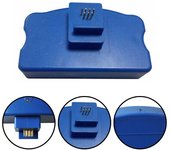Reiniciador de chip de cartucho 1 * 1 PC Azul La durabilidad del chip de cartucho extiende el chip Reiniciador de artes gráficas Reutilizable Portátil