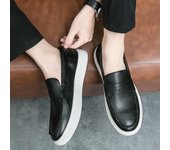 Mocasines de cuero de moda para hombre, zapatos de verano, calzado de moda para hombre, zapatos planos y cómodos de cuero para conducir, zapatillas informales de suela blanda para hombre. 38 marrón