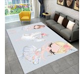 Alfombra bonita con dibujos de bailarina de Ballet para el hogar, sala de estar, dormitorio, decoración de felpudo para sofá, alfombra antideslizante para juegos de niños 40x60cm(15x23in)