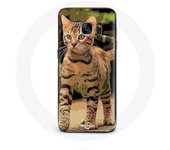 Coque pour samsung galaxy S6 edge Bengal Race de chats dessin Animé