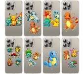 E-50 Funda Pokemon Dragón para Samsung A04S A05 A14 A06 A51 A15 A16 A12 S20 S21 S24 Ultra A55 A54 OPPO Reno 8 5 A22 A23 A25 A35 A34 A52 A11 OPPO Reno 8t gris