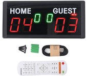Marcador digital portátil a batería de 1,8 pulgadas y 6 dígitos LED para fiestas, deportes, fútbol de mesa
