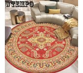 Alfombra para mesa de centro, alfombra redonda suave, alfombra para dormitorio, alfombra americana, alfombra para sala de estar, cojín para sofá 80cm