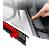 Tira de sellado de ventana automática 3 6 m/11 8 pies Tira adhesiva de vidrio para automóvil Sello de ventana en V Autoadhesivo universal Adecuado para vibraciones a prueba de viento Ruido anormal 19x15x2cm