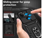 Funda protectora para OPPO Realme C21Y C25Y, a prueba de golpes, con soporte para coche, para cámara y teléfono Realme C 21Y C21 Y 25Y For Realme C21Y negro
