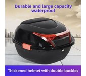 Baúl universal para motocicleta eléctrica Emma: pedal grande y grueso, ideal para guardar herramientas y baterías.