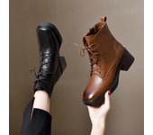 Botas de cuero Botas Martin Botas cortas Botas Chelsea 40 marrón