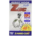 Major Craft ZOC Assist Hook Sencillo ZOC-HD10 Tamaño 2 , 1 cm (0024)