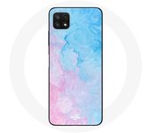 Coque pour Samsung Galaxy A22 5G Fond bleu rose