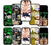Para Samsung Galaxy S24 S23 iPhone 15 14 Xiaomi Redmi Note 13 12 11 8 Plus 10 9 Pro Max X XR Funda Dibujos Animados Trafalgar Law Luffy One Piece OPPO Huawei for Xiaomi Poco M6 5G bolo