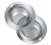 2 unids/pack colador de fregadero de cocina, colador de drenaje de fregadero de acero inoxidable, recogedor de alimentos para la mayoría de los desagües de fregadero, colador de cesta de fregadero de cocina de acero 2pcs