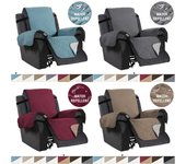 Funda reclinable fija a presión, gamuza repelente al agua, alfombrilla para sofá para perros y niños, fundas protectoras para muebles de sala de estar Small Size