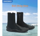 Zapatos de buceo de 5 mm: Antideslizante, resistente al desgaste para playa, río, surf y snorkel. Size 38 negro