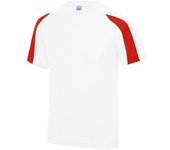 AWDis Just Cool Kids Camiseta deportiva unisex con contraste liso 12-13 negro/coche de bomberos rojo