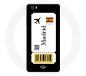 Coque pour Huawei P8 Lite Billet d'avion Madrid Espagne