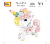 LOZ 9256 Animal World Sakura Flower Horse Pet Monster 3D DIY Mini bloques de diamante ladrillos juguete de construcción para niños regalo sin caja