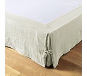 Cache sommier 90x190 cm Gaze de coton Vert d'eau 90 x 190 cm verde