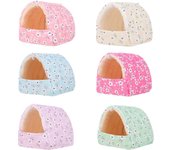Mini jaula cómoda para dormir en invierno para animales pequeños, tapete cálido, nido para cobayas y hámster. XS púrpura