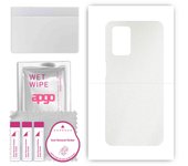 apgo Protective Skin Sticker for the back compatible with Realme 8 5G, Wrap Film, Foil, Vinyl - Pattern Matte Transparent