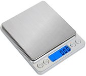 Báscula de cocina eléctrica precisa, báscula de café, peso de alimentos, báscula postal multifunción 1kg plata