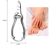Cortauñas profesional resistente para uñas gruesas, de acero, para cutículas y uñas de los pies.