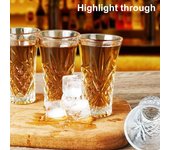 Vasos de chupito de 1, 2 o 4 piezas, vasos de tequila de 60 ml, vasos de base pesada para licor, whisky, vodka, licores, espresso, postres, vasos para chupitos de licor para bar en casa 1pc