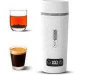Hervidor eléctrico portátil para hervir agua, tetera para café y té de 1,5 tazas con 4 niveles de temperatura US plug negro
