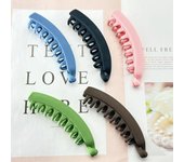 Pinzas para el pelo de moda Clips Soporte para coleta Barrettes para coleta Clip banana Horquillas para el pelo Mujeres 6